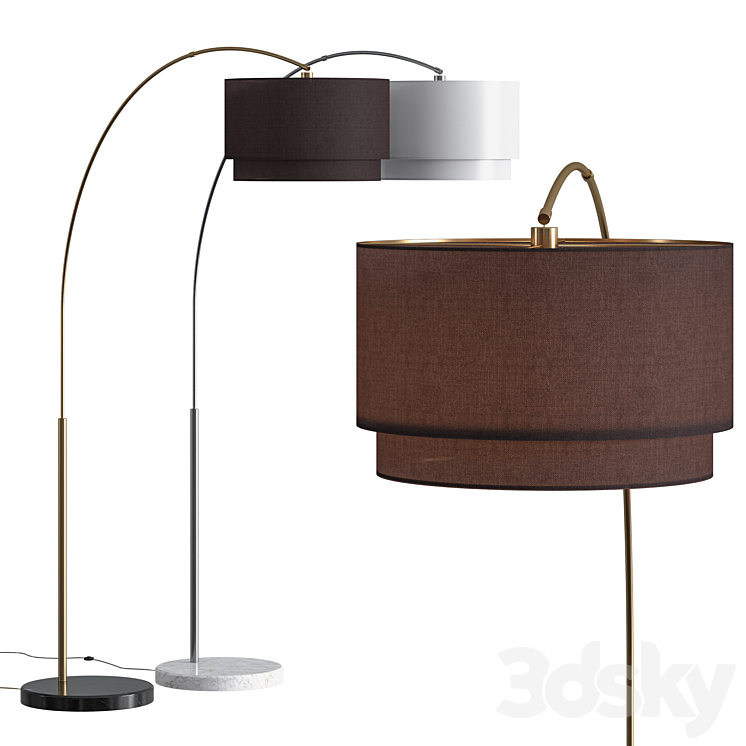 Crate and barrel meryl arc floor lamp shop