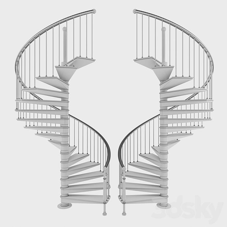 Stairs 4 3DS Max - thumbnail 2
