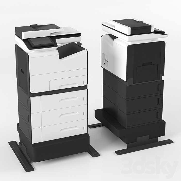 HP PageWide Enterprise Office Printer 3D Model