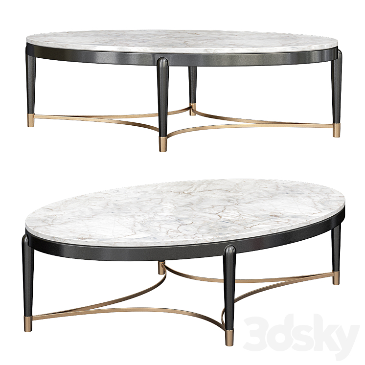 OSCAR MARBLE TOP COFFEE TABLE 3DS Max - thumbnail 1