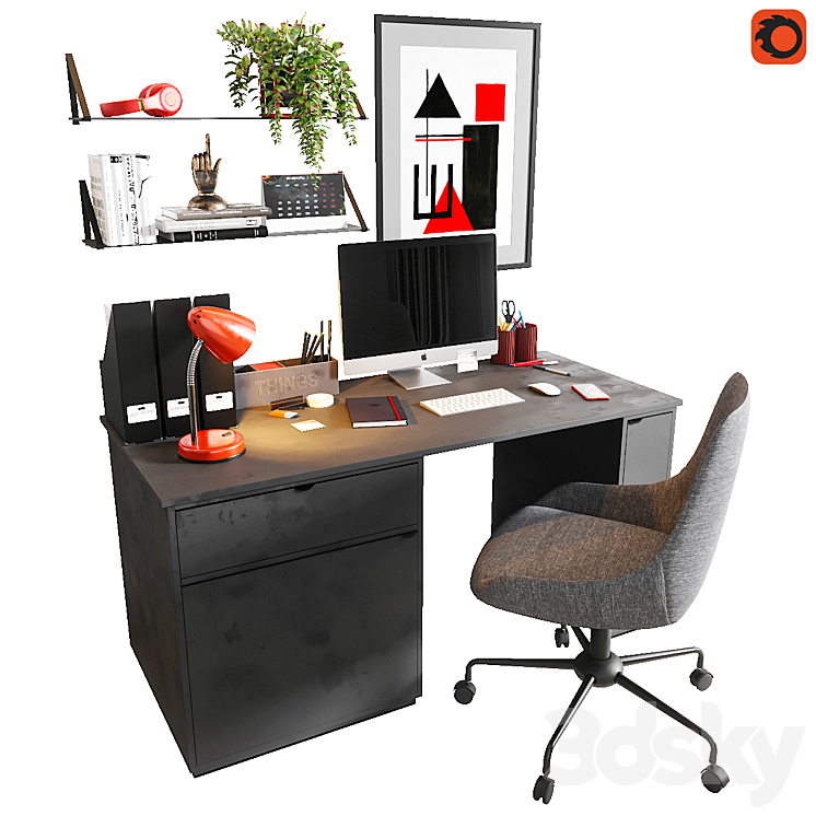 Workplace 2 3D Model