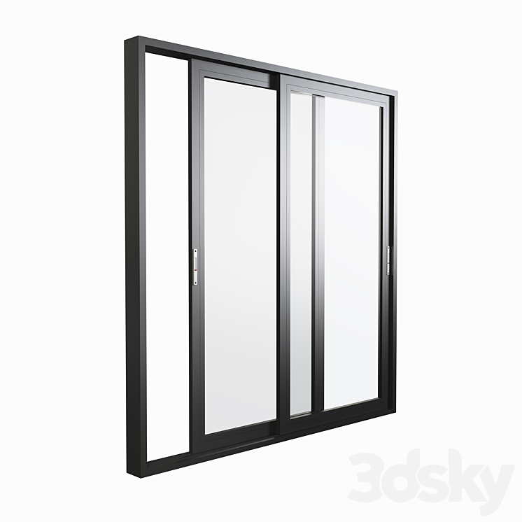 Aluminium Sliding Door & Window 3D Model