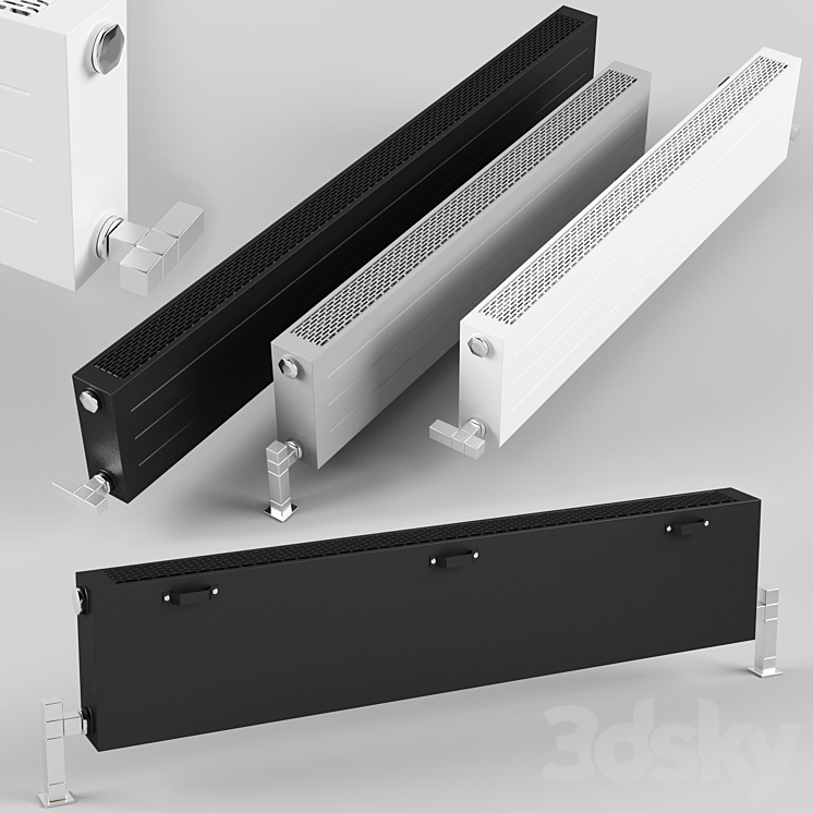 King Vent Convector Radiator 3D Model