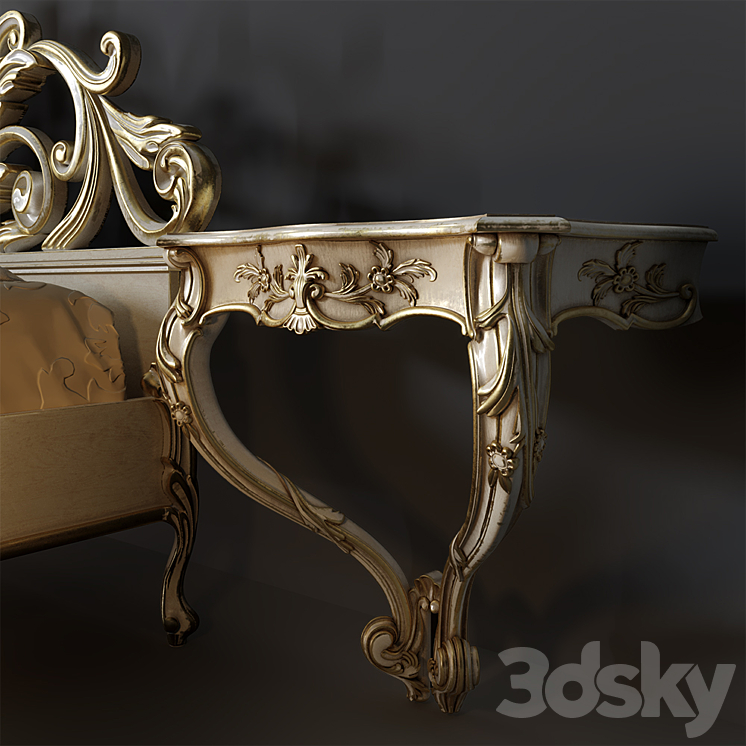 Bed Silvano Grifoni Letto 2321 3DS Max - thumbnail 2