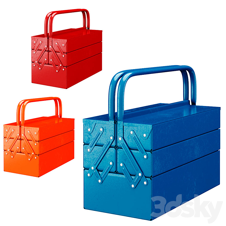 Toolbox 3 Layers 3D Model