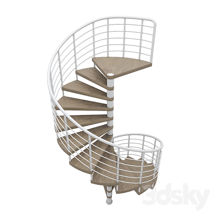 Spiral staircase 3D Model