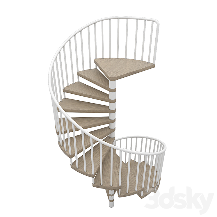 Spiral staircase 3D Model