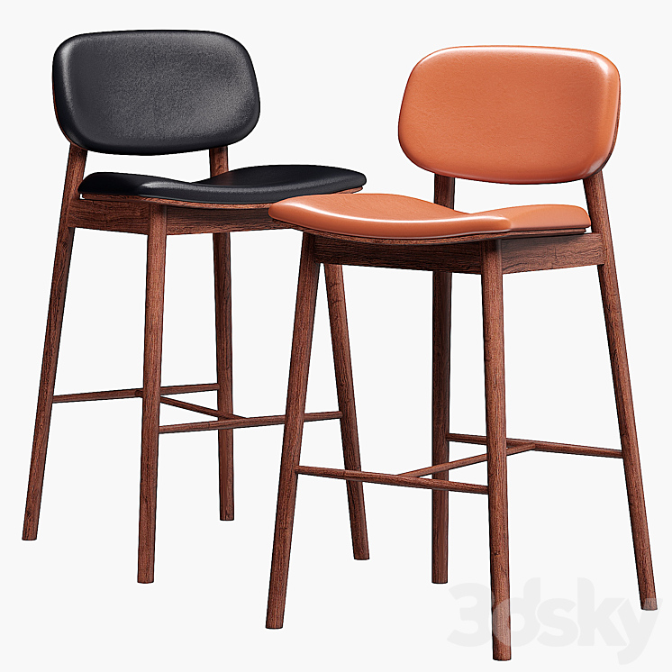 Industry West FREY bar stool Chair 3D model