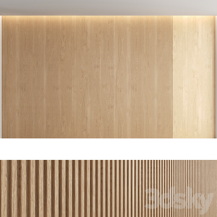 Wood panels_set4 3D Model