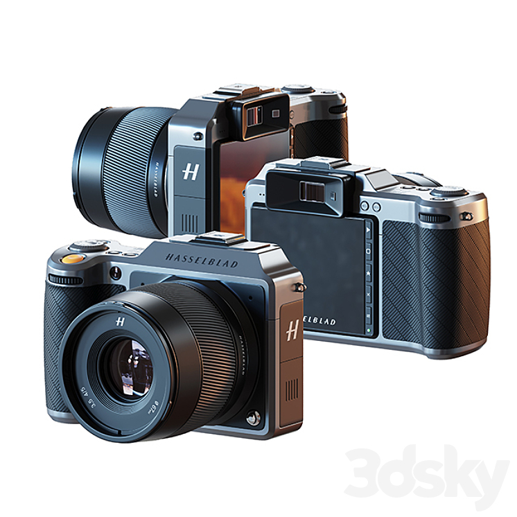 Hasselblad X1D II 50C Medium Format Camera 3DS Max - thumbnail 1