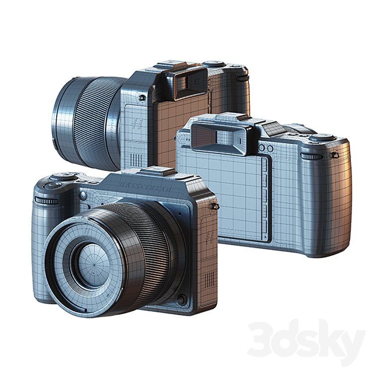 Hasselblad X1D II 50C Medium Format Camera 3DS Max - thumbnail 2