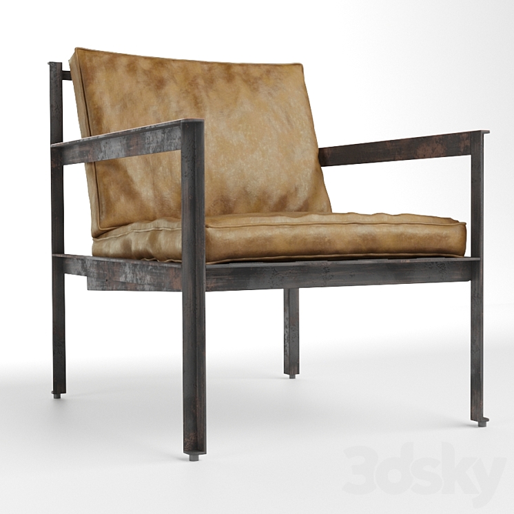 Heerenhuis Cargo Lounge chair 3DS Max - thumbnail 1