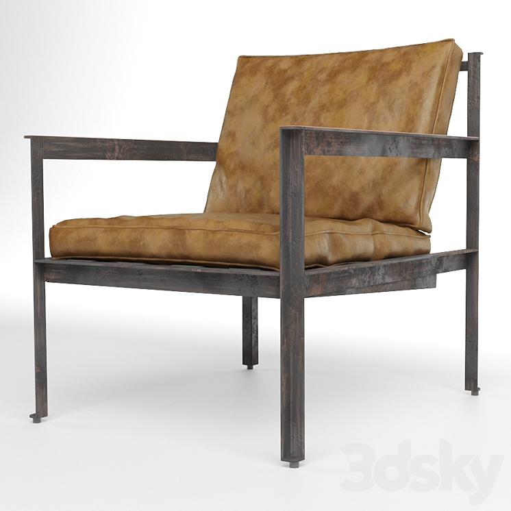 Heerenhuis Cargo Lounge chair 3DS Max - thumbnail 2