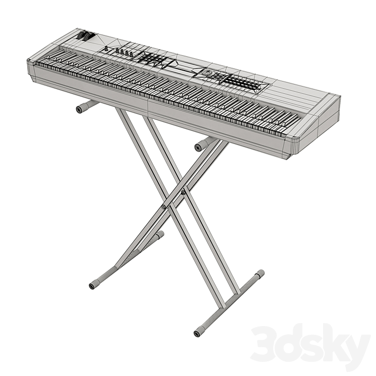YAMAHA MX 88 3D Model Free
