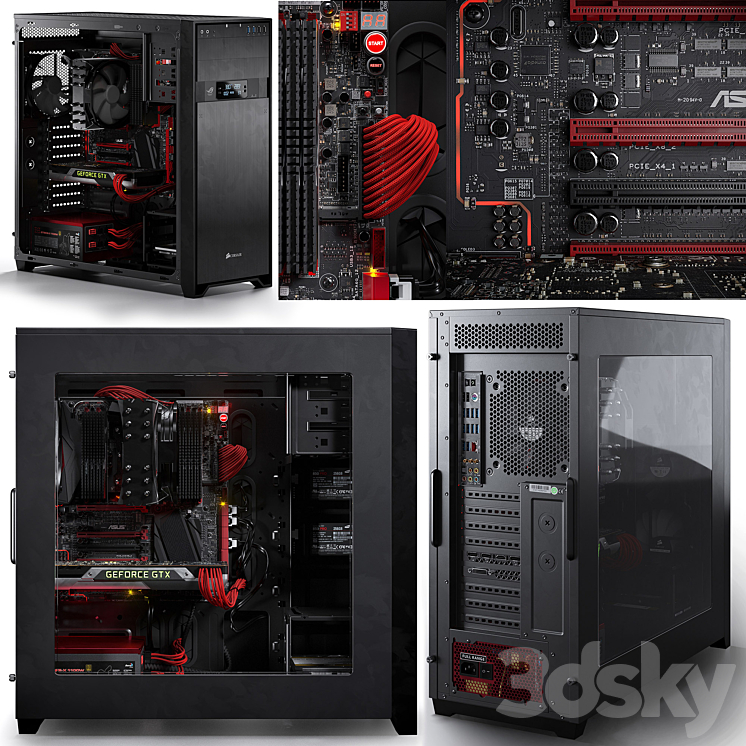 Pc corsair 3D Model