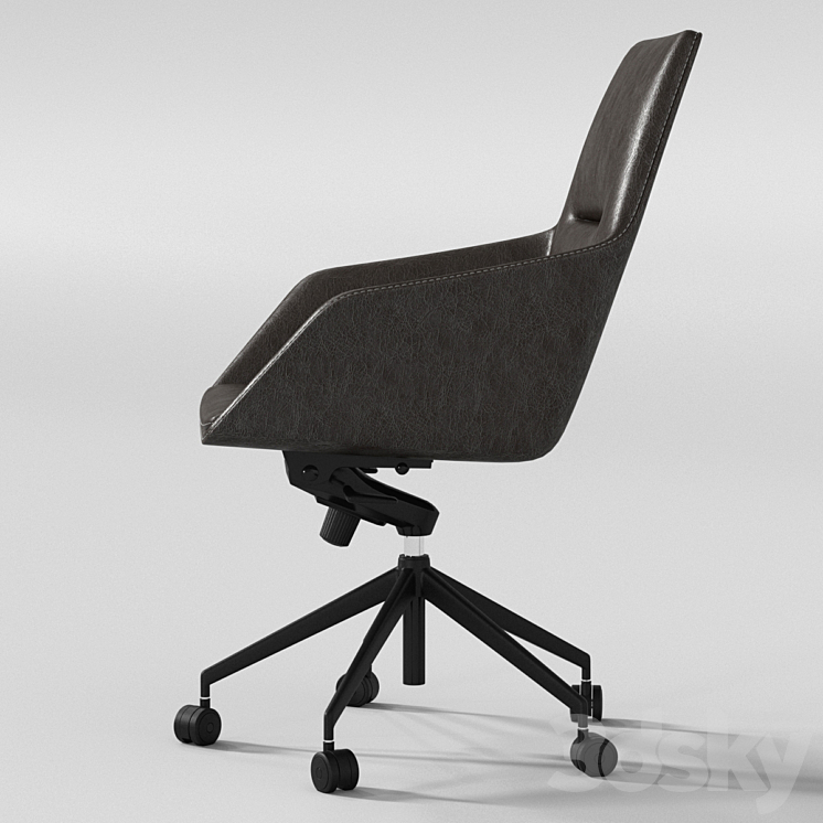 Office arm chair 3DS Max - thumbnail 2