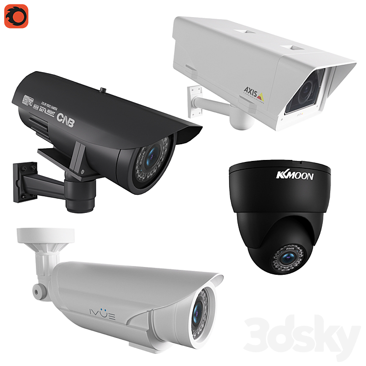 CCTV Cameras 3D Model