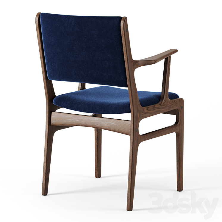 Coppice Upholstered Dining Armchair by Westelm 3DS Max - thumbnail 2
