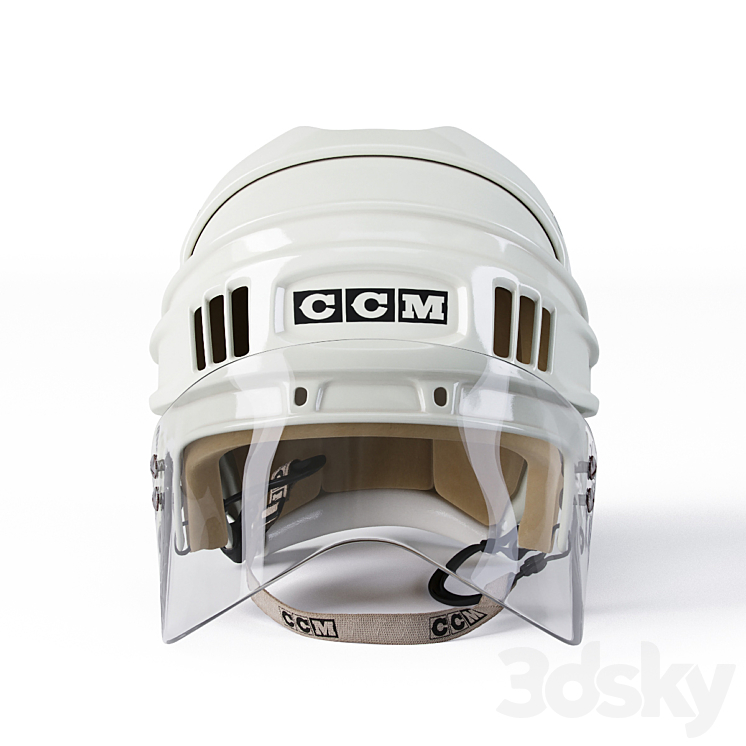 Anaheim Ducks CCM Hockey Helmet 3D Model