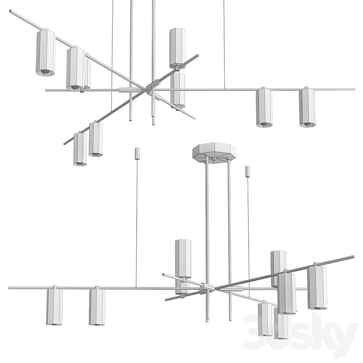 Gerhort Chandelier No. 1 3D Model
