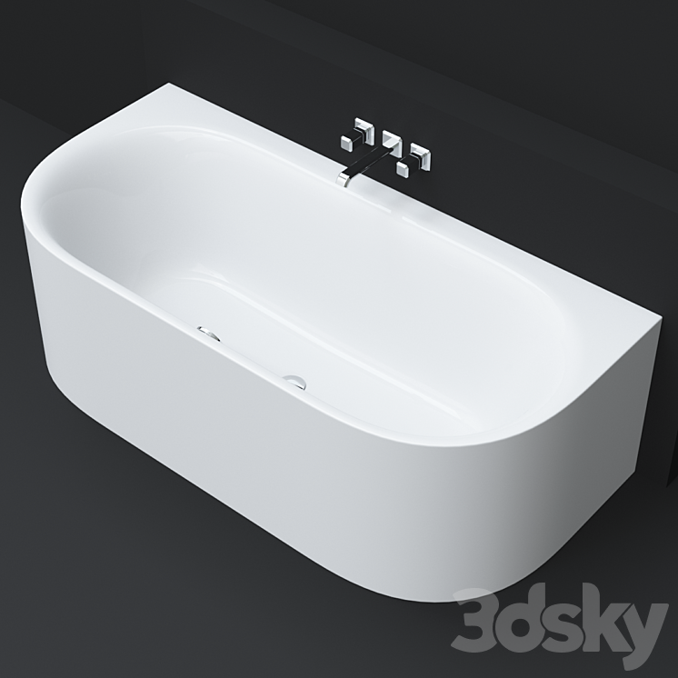 BetteLux Oval bathtubs by Bette 3DS Max - thumbnail 2