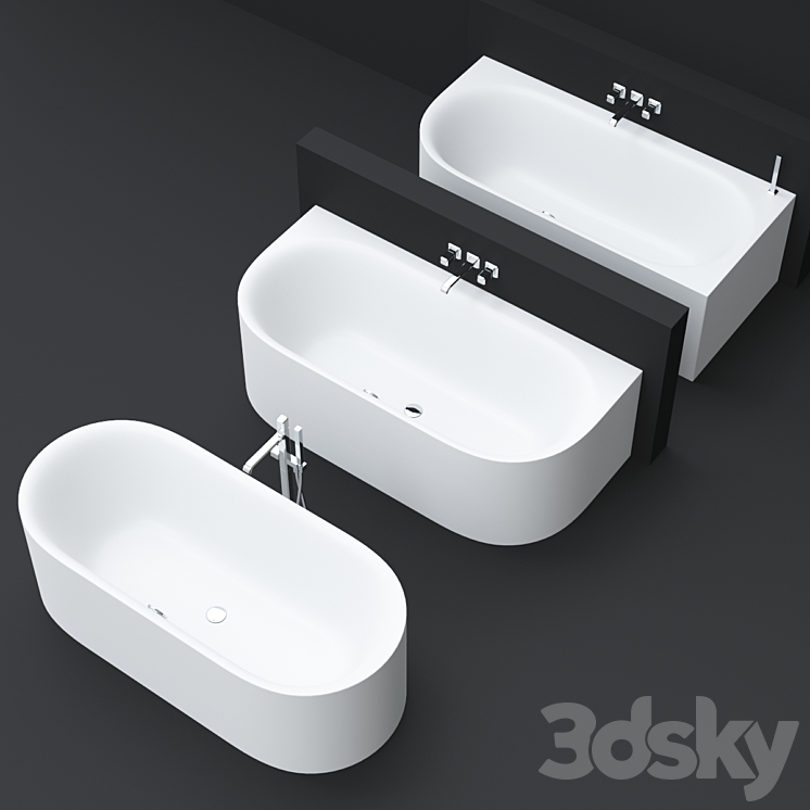 BetteLux Oval bathtubs by Bette 3DS Max - thumbnail 1