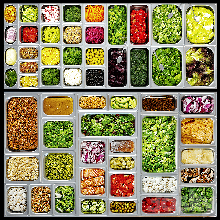 Fast Food Line 2 3D Model