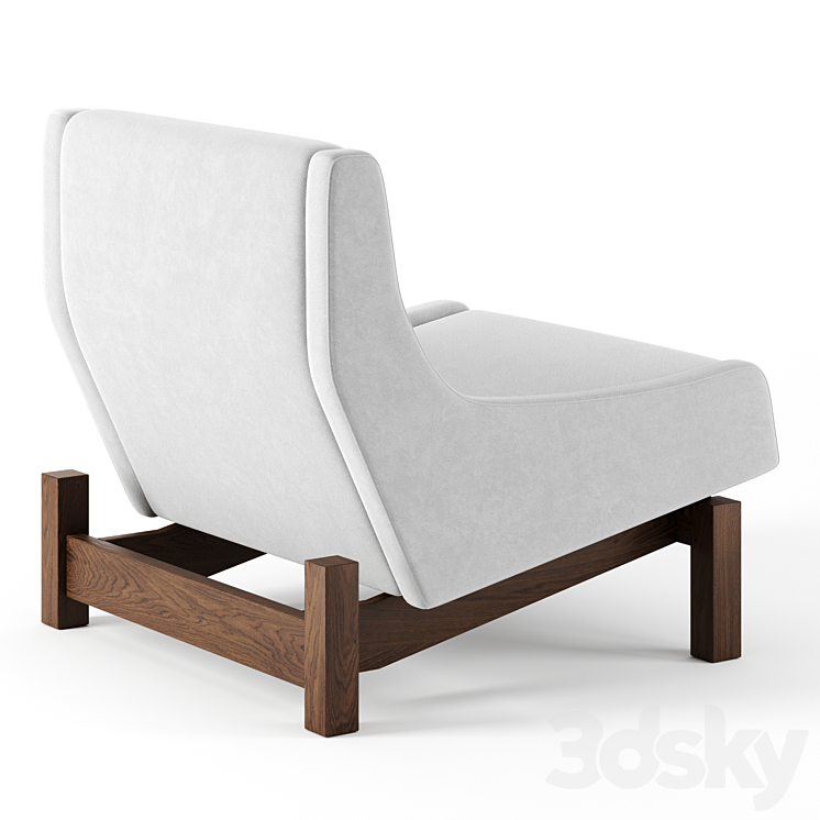 Paraty armchair 1963 by Lin Brasil 3DS Max - thumbnail 2