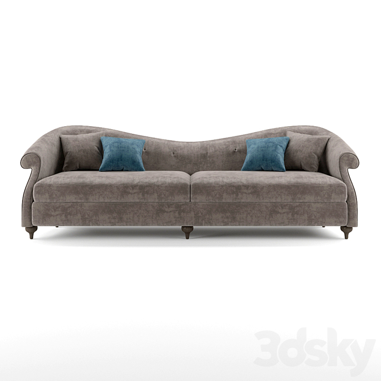 Reverdy sofa by Christopher Guy 3DS Max Model - thumbnail 2