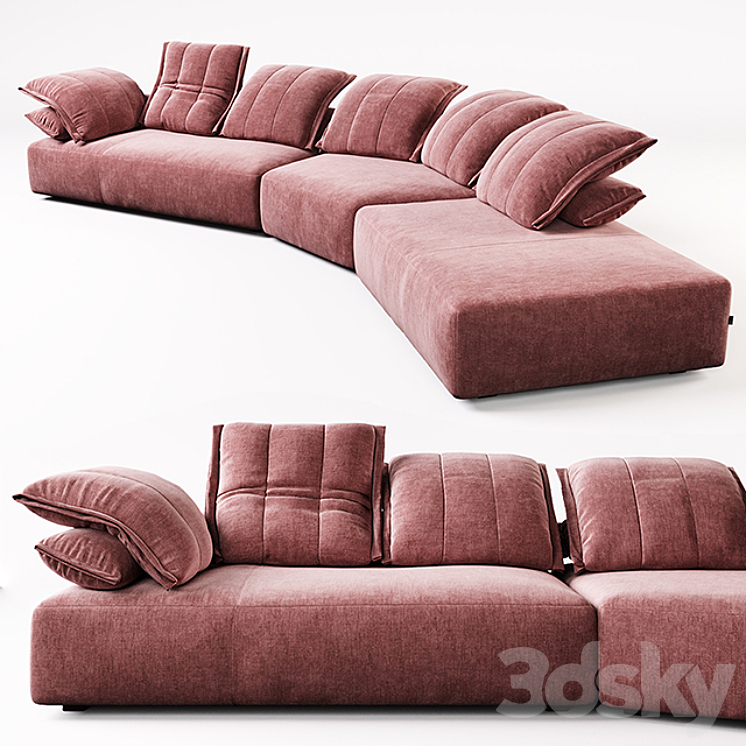 Modular sofa Flick Flack – Ditre Italia. 3DS Max - thumbnail 1