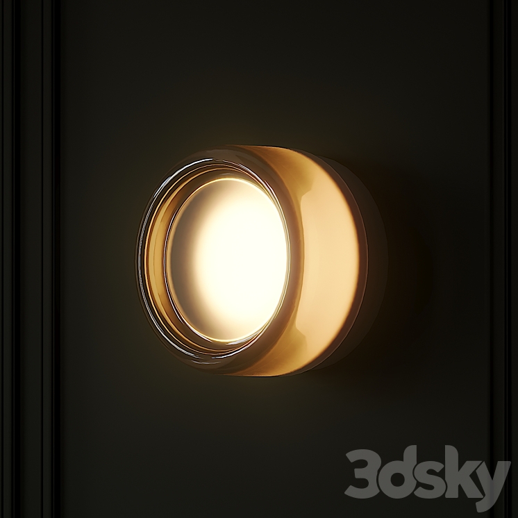 Dimple Smoke Sconce by Rich Brilliant Willing 3D Model