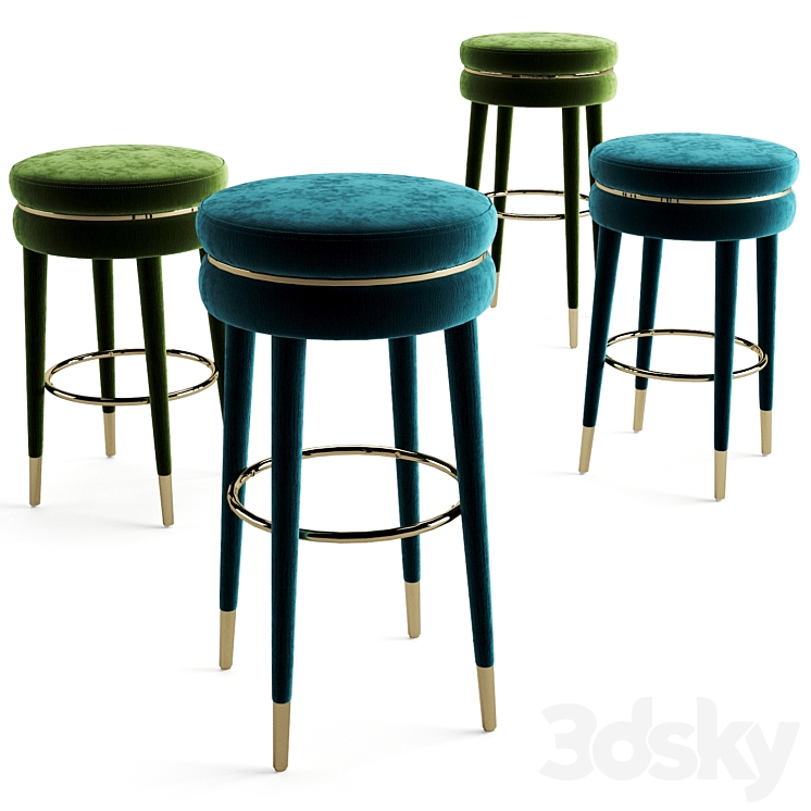 Eichholtz Bar And Counter Stool Parisian 3D Model