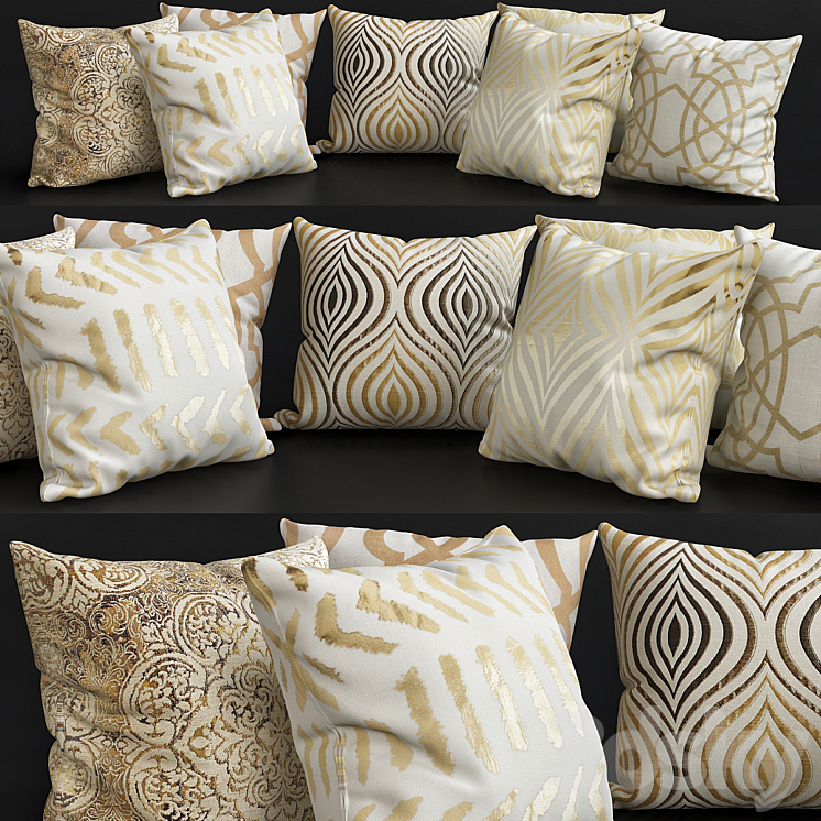 Pillows for sofa Collections No. 2 3D Model