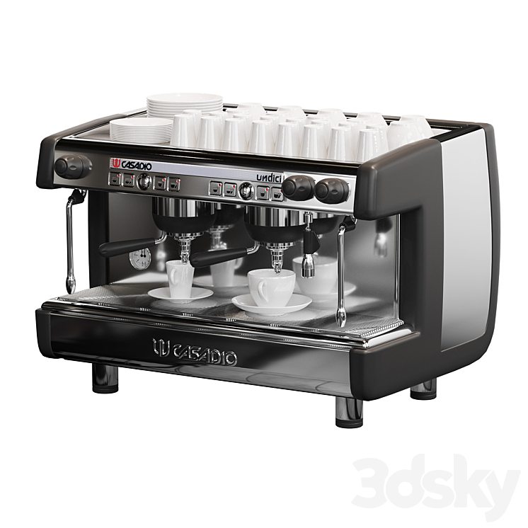 Coffee machine Casadio Undici S2 3DS Max - thumbnail 2