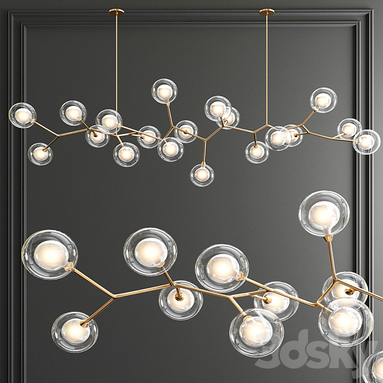 Giffin Minosi Bubbles Chandelier – 3 type 3DS Max - thumbnail 2