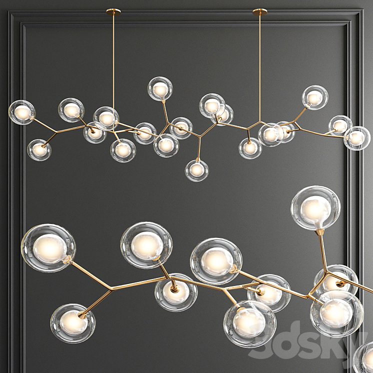 Giffin Minosi Bubbles Chandelier - 3 type 3D Model
