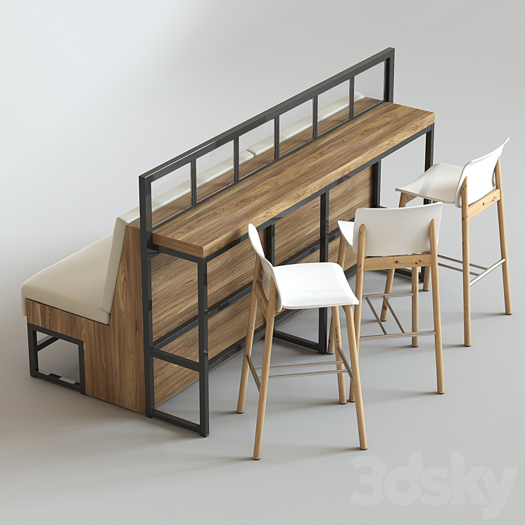 Bar Set 3D Model