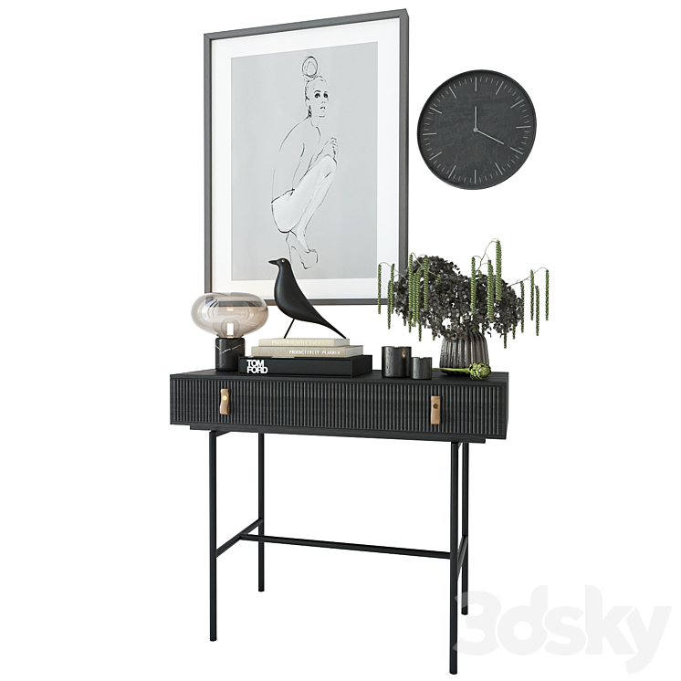 Decorative set 02 3D Model