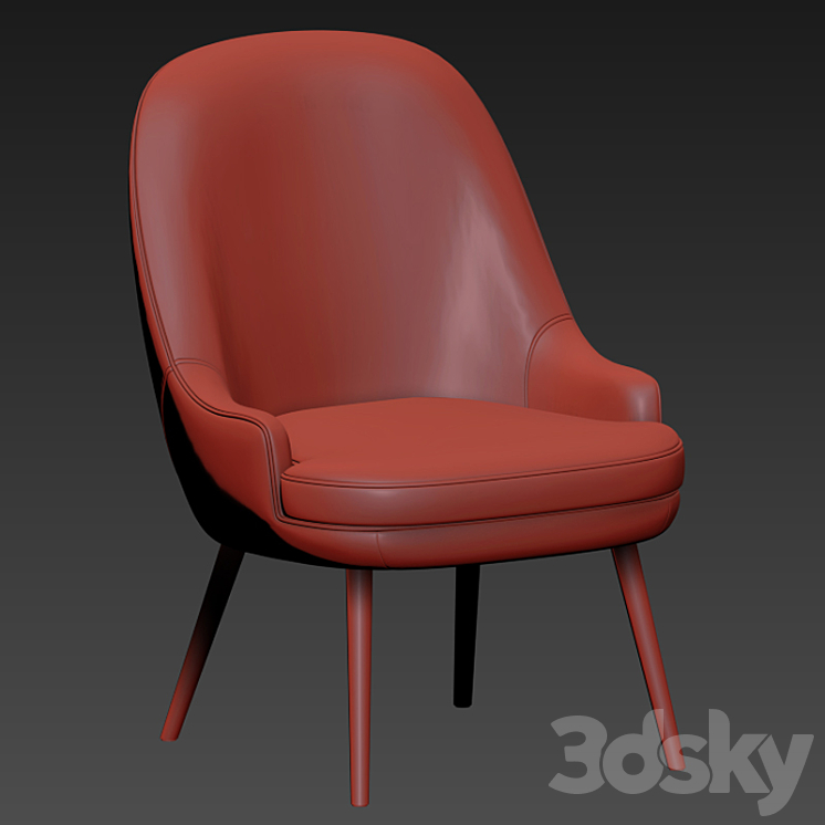 375 Walter Knoll Dining Chair Set 02 3DS Max - thumbnail 2