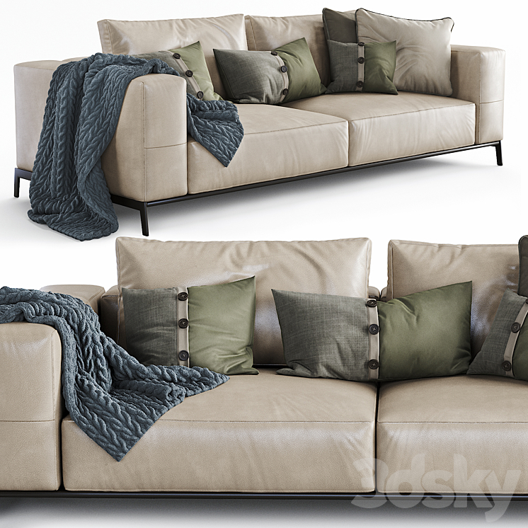 Flexform Sofa Ettore 3D Model