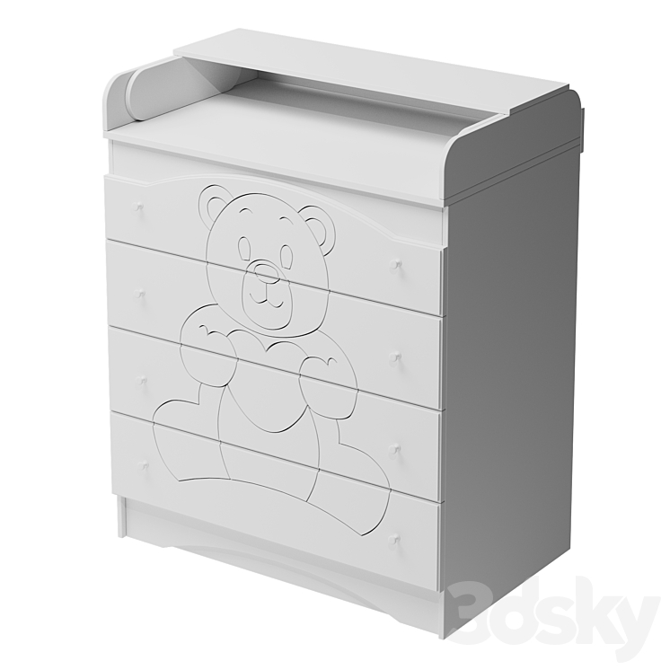 Dresser swaddling Valter Bear (pelenator) 3DS Max - thumbnail 1