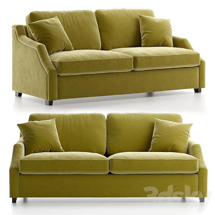Sofa bed triple Windsor with molding 3DS Max - thumbnail 1