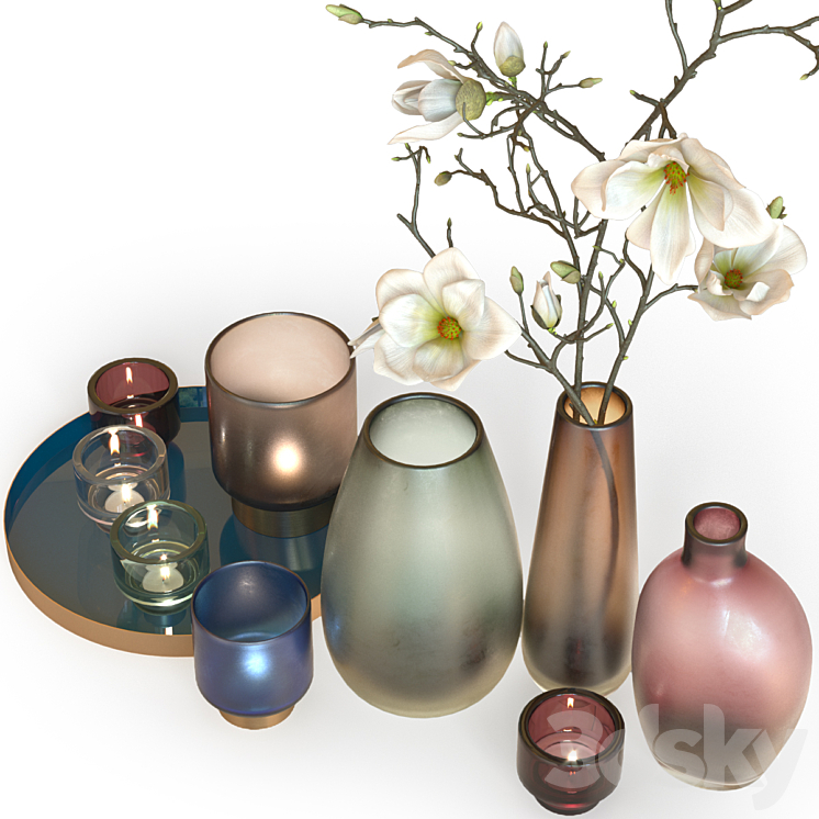 Decorative set La Redoute 3D Model