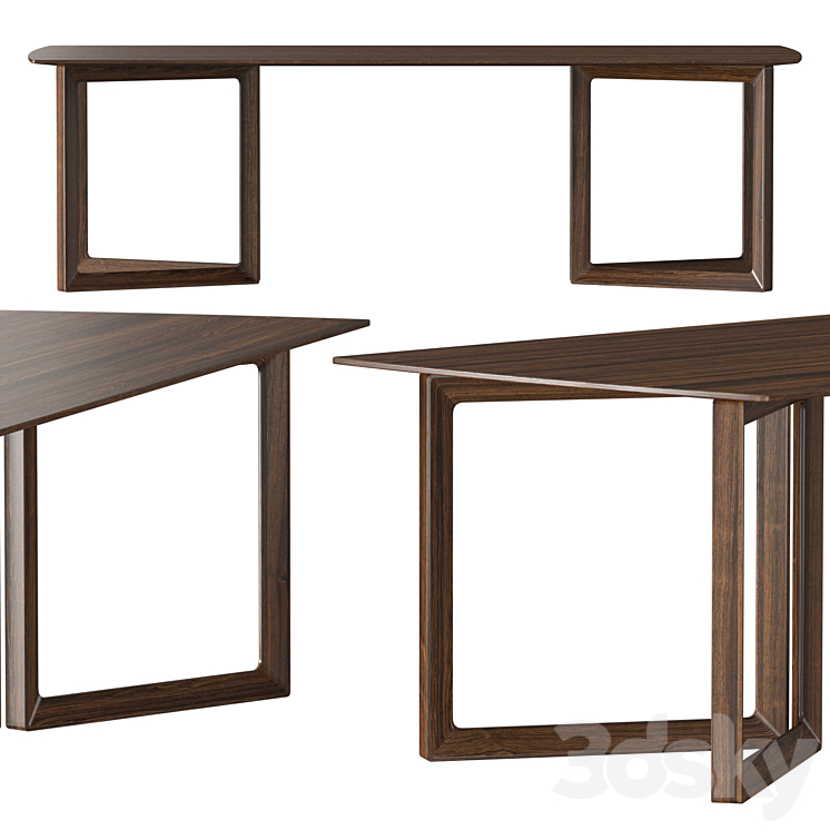 Potocco Opus 893 Dining Table 3DS Max - thumbnail 1