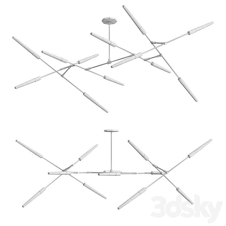 Dawn chandelier 3D Model