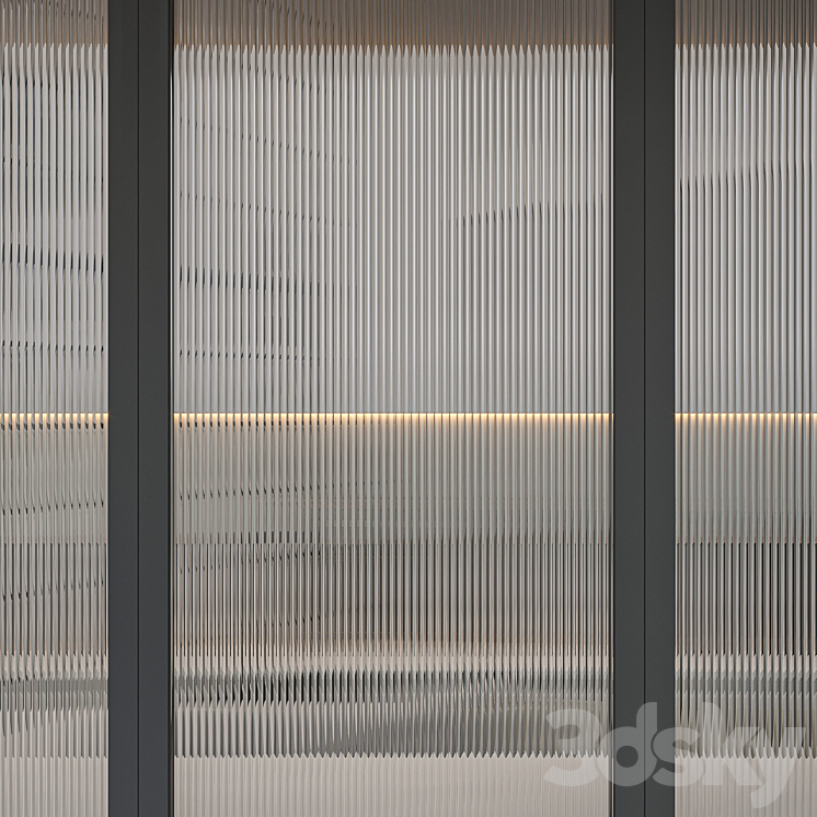 Corrugated glass 3DS Max - thumbnail 2
