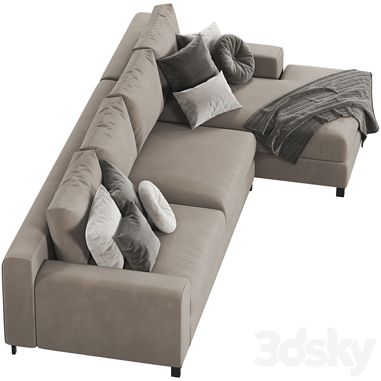 Sofa Natuzzi Leaf 3D Model
