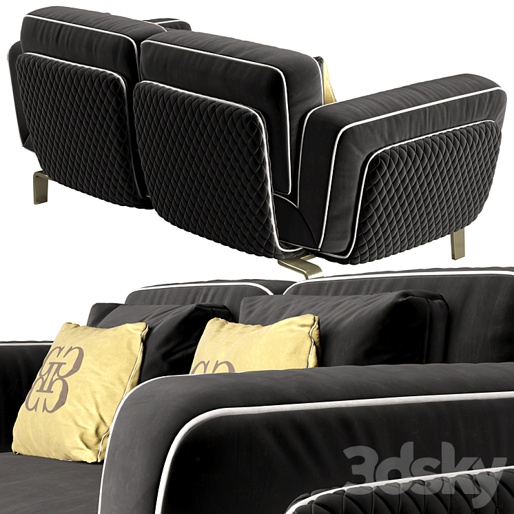Grilli oscar sofa 3D Model