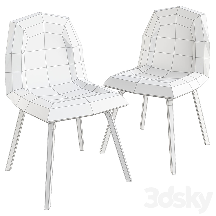 Gubi Chair Designed by Boris Berlin 3DS Max - thumbnail 2