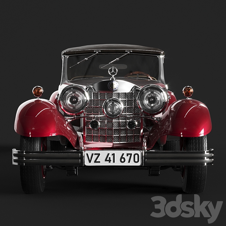 Mercedes Benz 380 Cabriolet 3D Model
